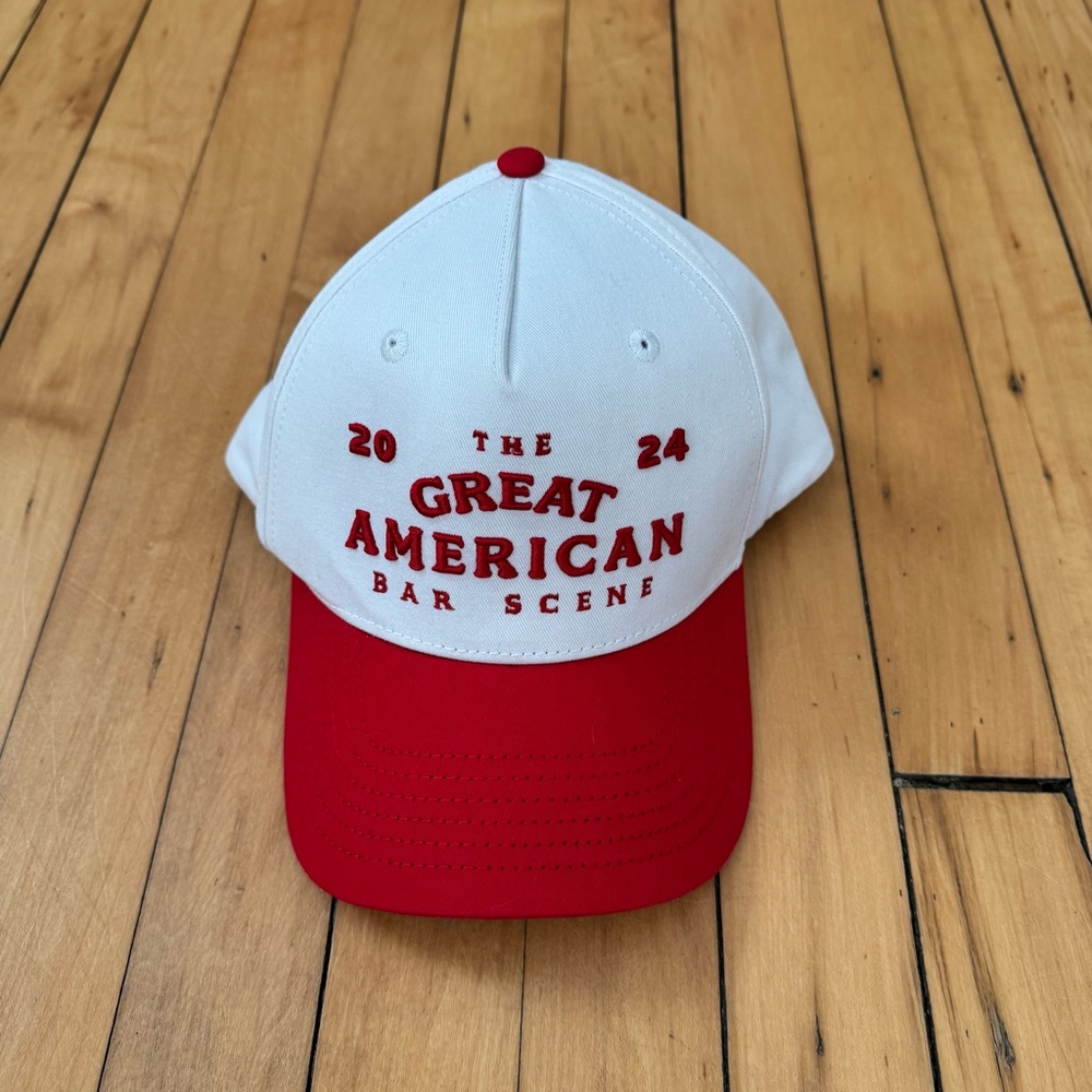The Great American Bar Scene 2024 Red & White Baseball Cap